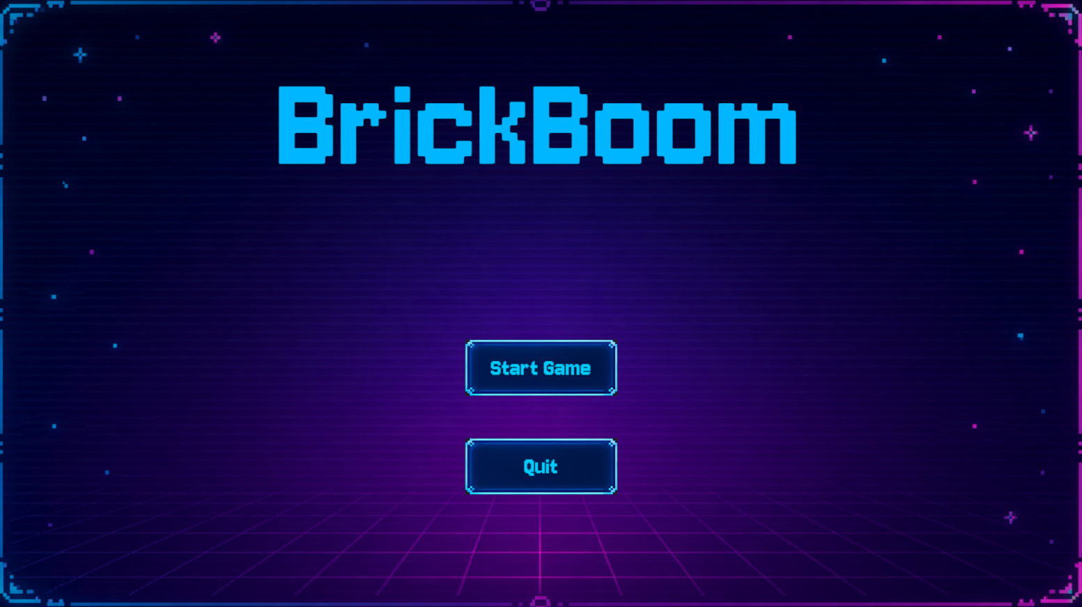 BrickBoom 2D — classic brick breaker arcade game screenshot